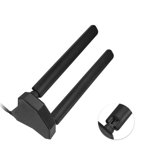 Tri Band WiFi 6E Antenna With Magnetic Base And 6.5 Ft Extension Cable For PC Desktop PCIe Card And Router, Supports 2.4 GHz 5 GHz And 6 GHz