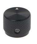 Black Aluminum Rotary Potentiometer Knob With 0.24 Inch Hole 20mm By 16mm Size PU Interior for durable protection and easy grip