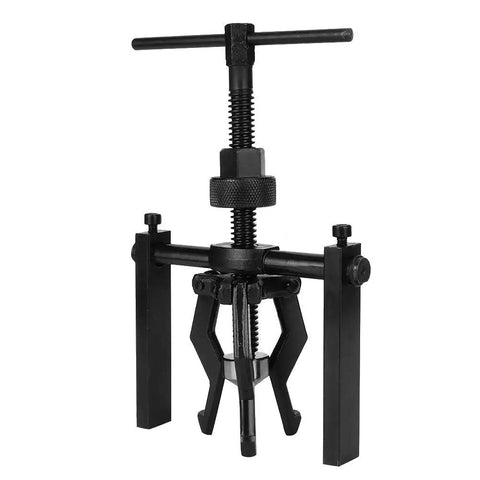 Thinking Process: 3 jaw bearing puller kit, black heat-treated steel, 220 mm length, for flywheel and bearing removal