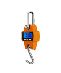 Built Like A Tank Digital Crane Scale With A Slick Backlit Lcd Screen And Solid Stainless Hook, bright orange color.