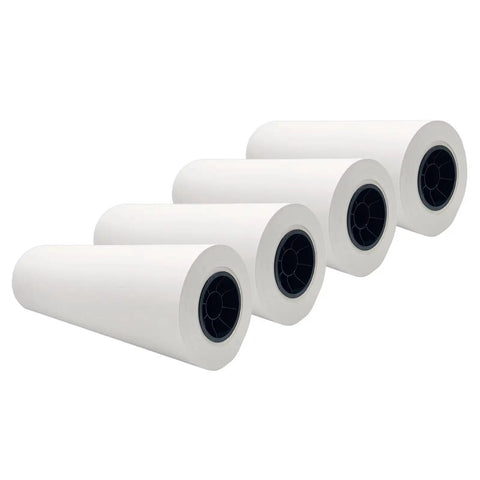 Fast Dry Dye Sublimation Paper Roll Set, 24 In X 164 Ft, 95Gsm, 2 In Core, 4 Rolls, For F570 Printer, heat transfer paper