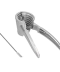 Heavy Duty Aluminum Nutcracker With Spring Loaded Crackers, Anti Slip Handle, with nut pick and dual diameter crackers