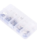 Heavy Duty Stainless Steel Snap Ring Set Kit 120 Pieces With 10 Sizes M1.5 To M10 in plastic storage box