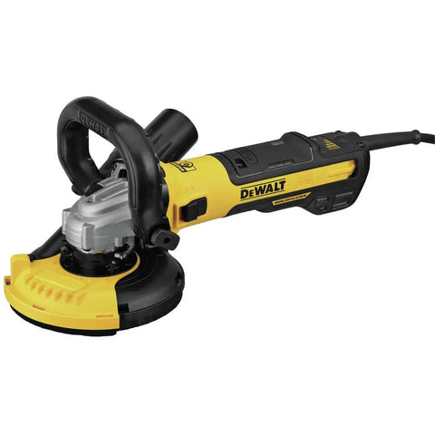 Concrete Surface Grinder Kit, 5-Inch With Brushless Motor And Kickback Brake, Power-Loss Reset Trigger, No Brush Changes, Easy Start, Durable Dust Collection, Pro-Grade Tool For Smoothing Edges, Floors, And Slabs