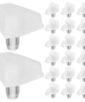 200 Pack Shelf Support Pegs For Cabinets And Wardrobes White Plastic And Stainless Steel Pins displayed in close-up