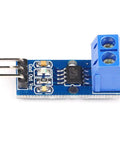 Rock Solid Pair Of ACS712 30 Amp Current Sensor Modules, compact blue circuit board for Arduino projects.