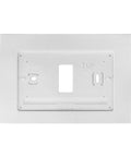 Durable White Wall Plate Cover For WiFi Programmable Thermostat And Smart Thermostat Easy Clean Faceplate 1 Pack Replacement Wall Plate For Home Automation