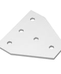 Beefy Heavy Duty Flat Tie Plate Aluminum Alloy L Shaped Bracket Set For Industrial Repairs And Mending Delivers Strong Compression Resistance