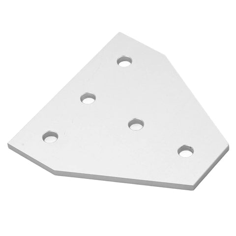 Beefy Heavy Duty Flat Tie Plate Aluminum Alloy L Shaped Bracket Set For Industrial Repairs And Mending Delivers Strong Compression Resistance