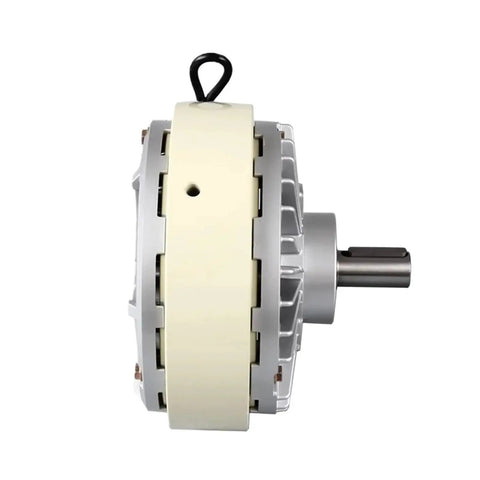 Heavy-Duty Magnetic Powder Brake FZ12A-1 side view showing durable alloy body and smooth start stop design.