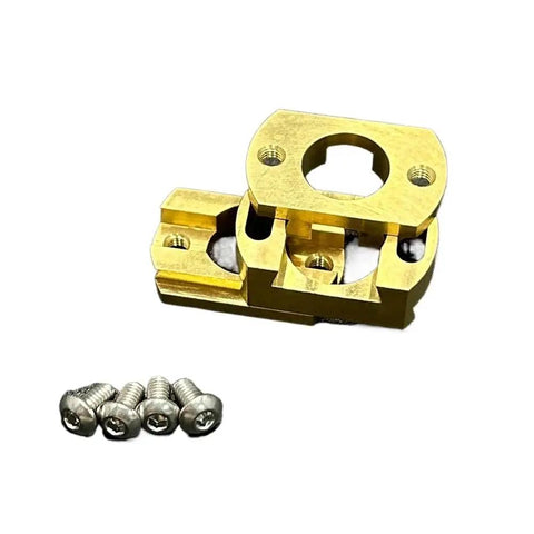 Upgrade Your BLV VzBoT 3D Printer Setup With These Awesome Square 18mm Oldham Couplers For T8 Z Axis Lead Screws, Perfectly Fitted Ramps Ensure Smooth Prints Every Single Time Without Any Wobbles Or Jitters. brass square 18mm Oldham coupler with screws for T8 Z axis lead screws