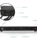 19 Outlet 1U Rackmount Power Distribution Unit With Surge Protector 15 Amp Circuit Breaker USB Charging Ports