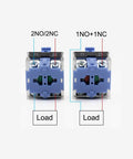 Two Three Position Rotary Selector Switches With Self Locking Two Normally Open Contacts 660V AC 10A Rating 22mm