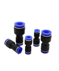 10Pcs PG Air Fittings Set for Hose 4 to 12mm Male BSPT Threads Quarter Inch Half Inch One Eighth Inch Three Eighth Inch Pneumatic Connectors black plastic push-in fittings