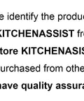 Notice about purchasing Two Pack Basin Wrench Set For Tight Spaces Universal Faucet Nut Tool from store KITCHENASIS with logo KITCHENASSIST for quality assurance.