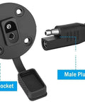 Close-up of Solar Panel To SAE Adapter With MC4 Connector Extension Cable 10AWG highlighting male plug and female socket.