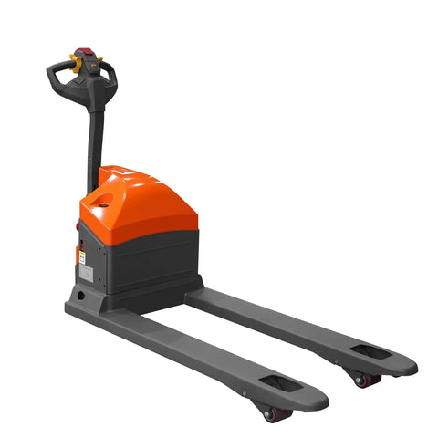 Heavy Duty Tory 3300 Lb Full Electric Pallet Jack With Long Battery Life integral swingarm and textured multifunction handle