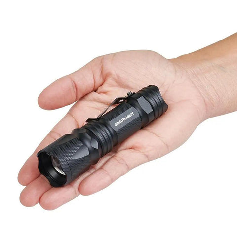 Two Bright Mini LED Flashlights Set With Pocket Clip For Camping And Outdoor Adventures, High Lumens, Tactical Tiny Lights, Waterproof Military Grade Aluminum Build, Ultra Compact Lightweight, Perfect For Emergency Prep