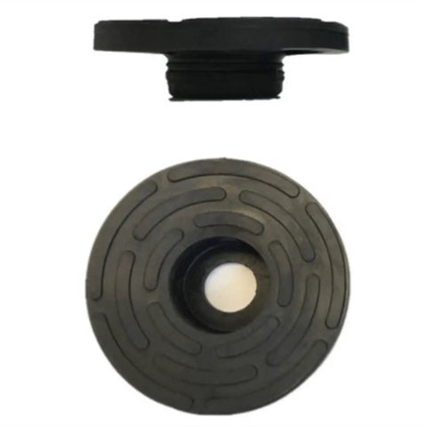 Tough As Nails Heavy Duty Leveling Feet 8 Piece Set Thickened Carbon Steel Machine Supports M20 Threaded Design Wide Base Pads, close-up of base pad.