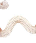 Battle Tested Flexible Vacuum Hose Heavy Duty Pu Dust Collection Tubing Woven With Steel Wire, flexible and reinforced for dust extraction.