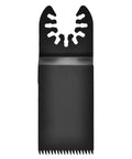 32mm HSS Oscillating Saw Blade Pack For Wood Plastic Soft Metal With Built In Depth Markers, Universal Fit, black blade