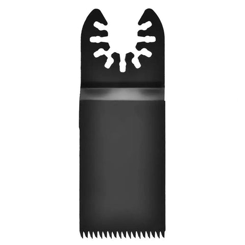 32mm HSS Oscillating Saw Blade Pack For Wood Plastic Soft Metal With Built In Depth Markers, Universal Fit, black blade