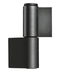 Top Shelf Heavy Duty Flag Shaped Hinges Built Tough With 4.2mm Solid Steel For Smooth Swinging Motion On House Garage And Trailer Doors Quick Install Four Pack visible from top view.