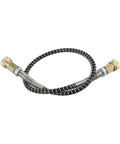 Heavy Duty High Pressure Air Hose 50cm M10x1 Thread 9000 PSI Stainless Wrap Protects Against Kinks For Hunting Diving Tanks And Industrial Jobs Built To Handle Abuse No Matter How Hard You Run Them Today, coiled with brass fittings