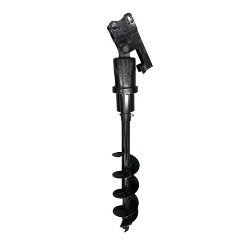 200mm Manganese Steel Excavator Earth Auger Attachment For Pile Drilling And Fence Post Holes, spiral shaft detail