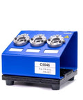 Triple Port Nozzle Quick Change Kit for FR-301 FR-4103 FR-4104 with blue housing showing three nozzle ports and labels.