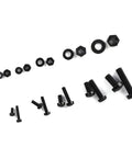 270 Piece Nylon Screw Nut Washer Kit M5 Rustproof Insulated Fasteners For Electrical And Mechanical Projects Black Durable Polyamide Set, black screws and washers