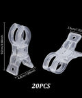 Super Sturdy Clear ABS Plastic Spring Clips For Balloons 20 Pc Heavy Duty Holder Set Perfect For Birthday Weddings Backdrop Decor And Party Crafting That Lasts A Long Time. Clear ABS balloon spring clips, 9.2 x 4.8 x 2.6 cm, 20 pcs