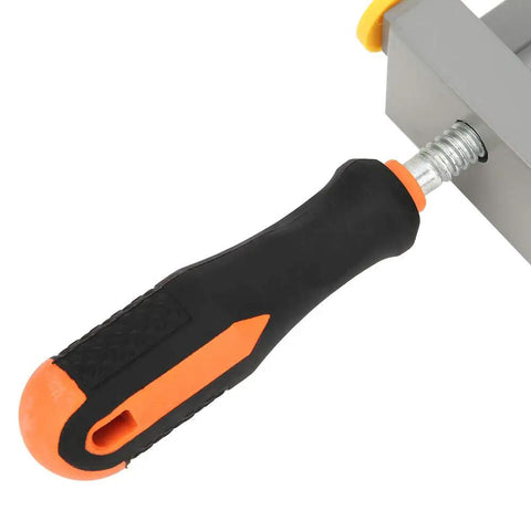 Handle of Heavy Duty Right Angle Clamp 90 Degree Corner Clamping Tool for Woodworking and Metal Frames with Double Handle Aluminum Die Cast Body