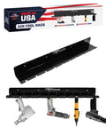 Air Tool Rack Organizer For Enclosed Trailers And Home Garages, Pneumatic Tool Holder That Fits Up To 10 Air Tools, Durable Aluminum Construction, Black Finish, Made In USA