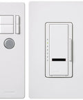 Maestro IR 600-Watt Single-Pole Digital Dimmer For Incandescent And Halogen Lighting White Finish with remote and wall plate