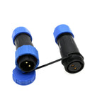 TY20 2 Pin Waterproof Solder Free Screw Connection Panel Mount Cable Plug Socket For Outdoor Electrical Solar Power