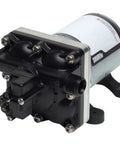 RV Fresh Water Pump 12V 3.0 GPM 55 PSI Quiet Automatic Demand Diaphragm Bypass Pump side view