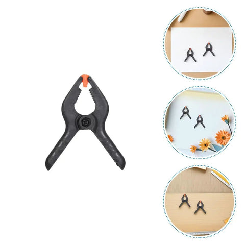 Top Grade Heavy Duty Plastic Spring Clamps Kit With 2 Inch Multi Function Backdrop Clips Perfect For Woodworking DIY Crafts And Studio Use Featuring Lasting Elasticity Portable Design For Office Or Photography Projects Anytime black 2 inch plastic spring clamp