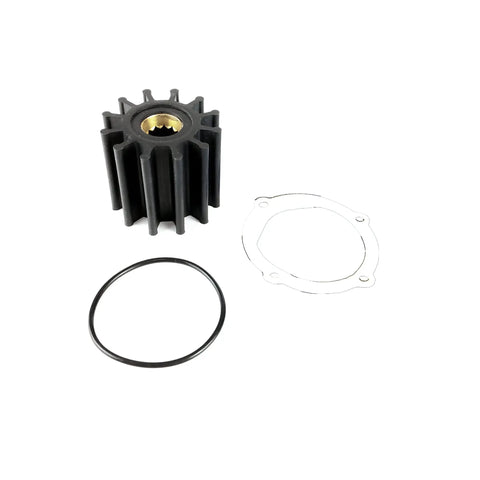 Water Pump Impeller Repair Kit Replacement For Johnson Volvo Penta Yanmar Indmar Jabsco Boats Featuring 12 Blade Neoprene Impeller Gasket And O Ring