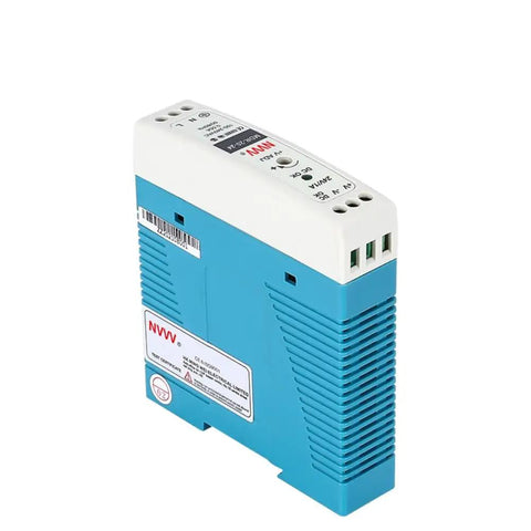 24V 1A DIN Rail AC To DC Power Supply, 24W, Compact 1.5 Inch Module, Universal 85-264VAC And 120-370VDC Input, Side View