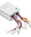 12V 500W DC Brushed Motor Speed Controller with aluminum casing and multiple wiring connections for electric scooter or trike builds.