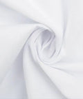 Close-up fabric texture of Unisex Lab Coat White Long Sleeve For Doctors And Nurses Durable 35 Percent Cotton 65 Percent Polyester Blend