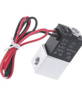 12 Volt DC One Eighth Inch Two-Way Pneumatic Solenoid Valve With Aluminum Body Normally Closed Fast Response For Air Water Gas Systems 2V025-08