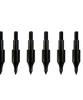 100 Grain Archery Field Points Screw In Tips For Recurve Bow, Compound Bow And Crossbow, Target Practice And Hunting Arrow Tips