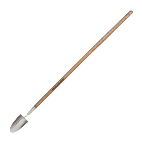 Stainless Steel Long-Handled Trowel With An Ergonomic Grip For Effortless Digging And Back-Friendly Comfort In The Garden