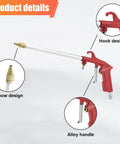 Heavy Duty Air Engine Cleaning Spray Gun With 4Ft Hose High Pressure Pneumatic Sprayer For Auto Water Cleaner, hook and elbow design