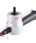 Heavy Duty Sheet Metal Nibbler Cutter With Double Head Design Pro Grade Drill Powered Nibbler Tool Kit shown from side angle.