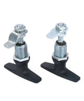 MS309 T Shape Compression Rotary Industrial Cabinet Lock in rustproof diecast alloy with chrome finish, keyed alike for heavy-duty cabinets.