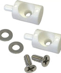 White Nylon Hinge Bushing Pin Kit 3 8 Inch for Continuous Piano Hinge Shower Door Replacement with washers and screws.