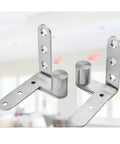 Heavy Duty 270 Degree Stainless Steel Invisible Door Hinge Set For Doors And Cabinets, 3mm thick hidden pivot pair